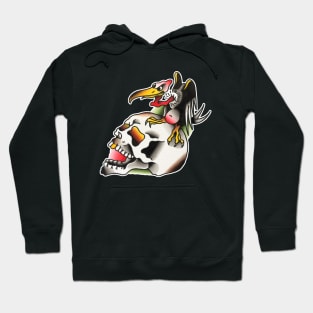 Vulture Skull Tattoo Design Hoodie